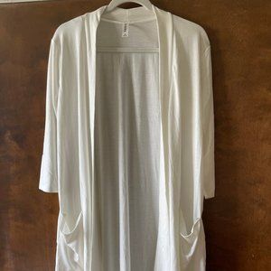 Open Long Cardigan - Ivory